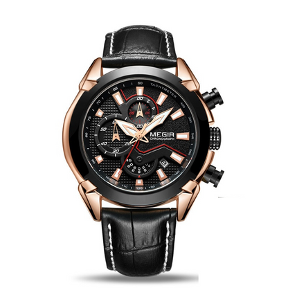 Minimalistische Lederuhr - Megir