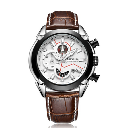 Minimalistische Lederuhr - Megir