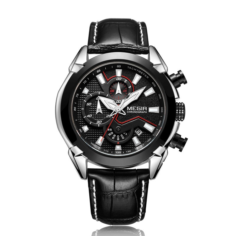 Minimalistische Lederuhr - Megir