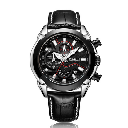 Minimalistische Lederuhr - Megir