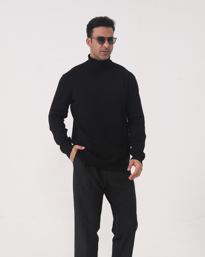 Essential - Wollpullover mit hohem Kragen