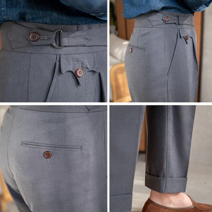 Anzughose mit seitlicher Weitenregulierung