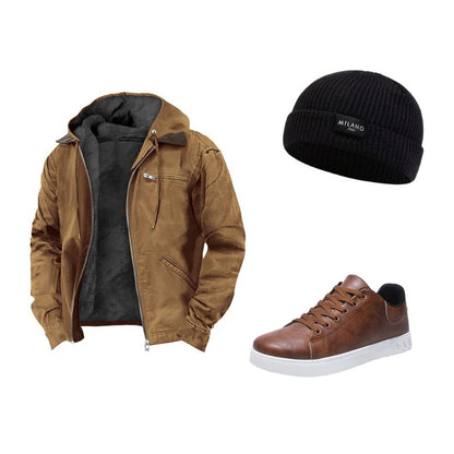 HÖLZ 1 | Mütze + Lederschuhe + Jacken