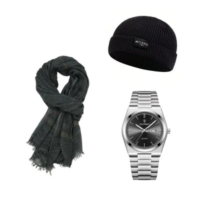 HÖLZ 3 | Shcal + Uhr + Mütze