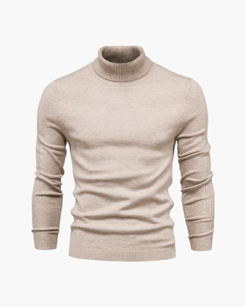 Essential - Wollpullover mit hohem Kragen