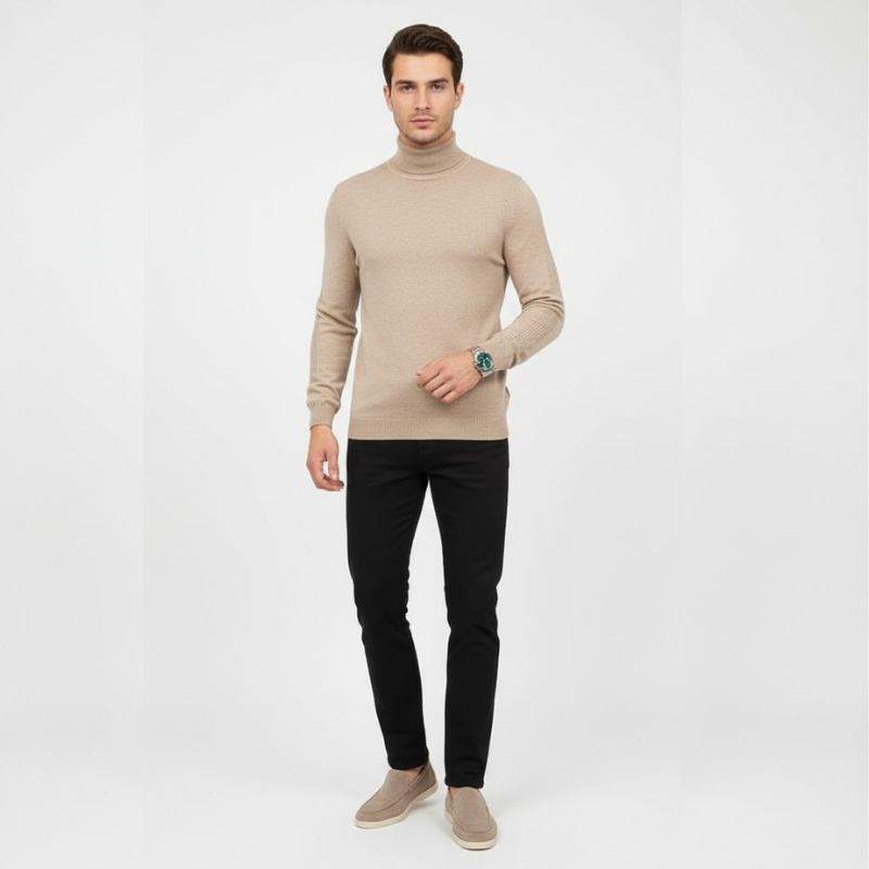 HÖLZ 4 | Wollpullover + Loafer + Uhr