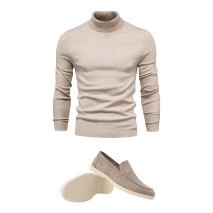 HÖLZ 4 | Wollpullover + Loafer + Uhr