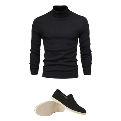 HÖLZ 4 | Wollpullover + Loafer + Uhr