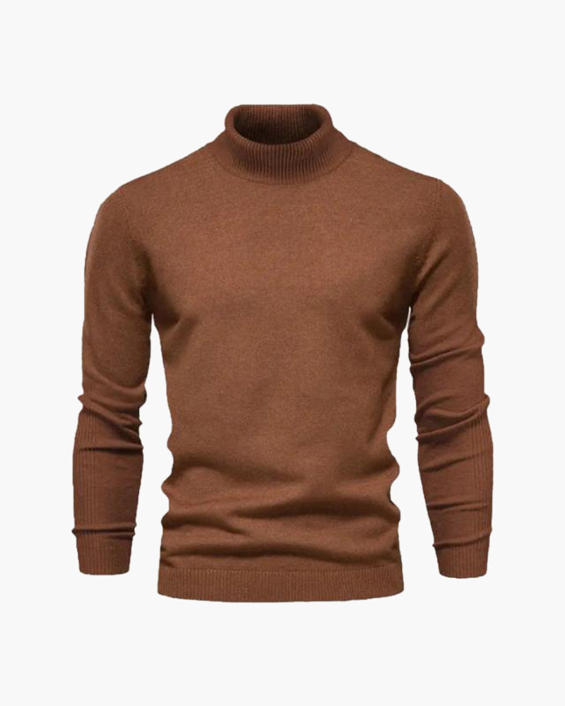 Essential - Wollpullover mit hohem Kragen