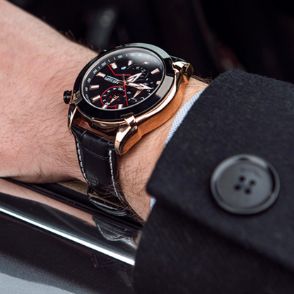 Minimalistische Lederuhr - Megir