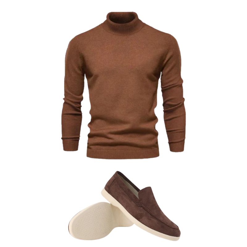 HÖLZ 4 | Wollpullover + Loafer + Uhr