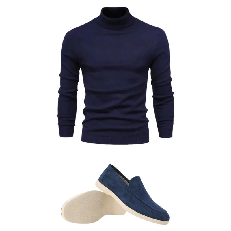 HÖLZ 4 | Wollpullover + Loafer + Uhr