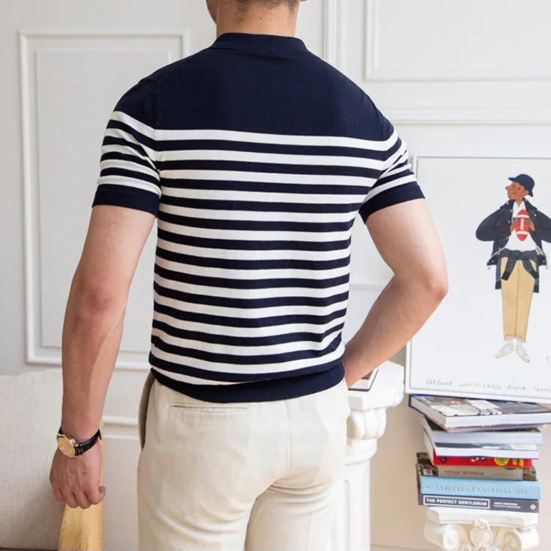 Gestreiftes Poloshirt
