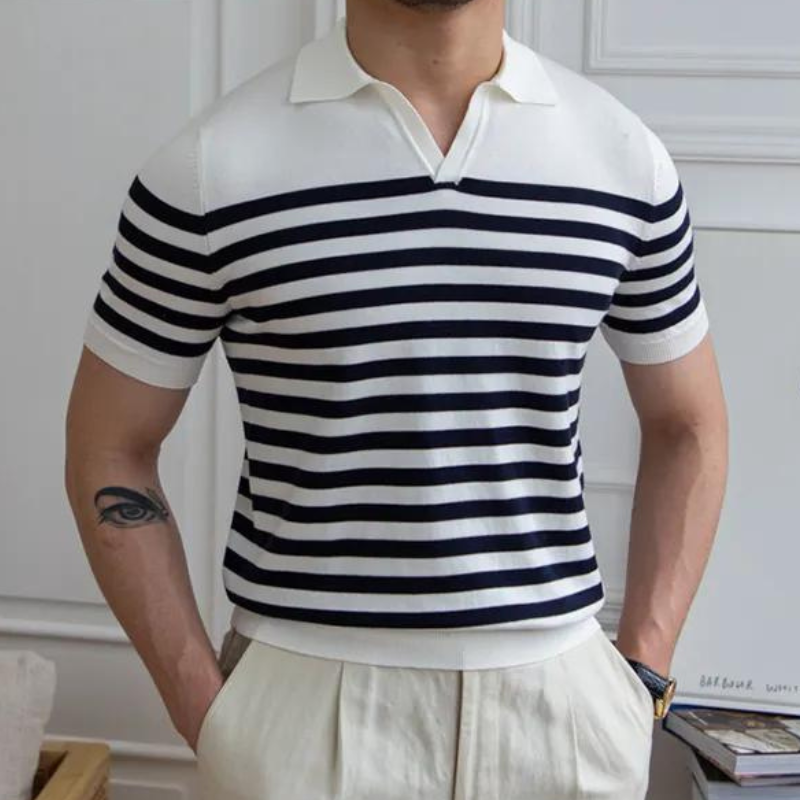 Gestreiftes Poloshirt