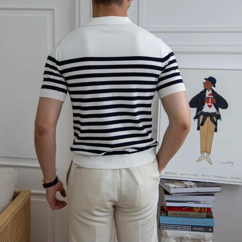 Gestreiftes Poloshirt