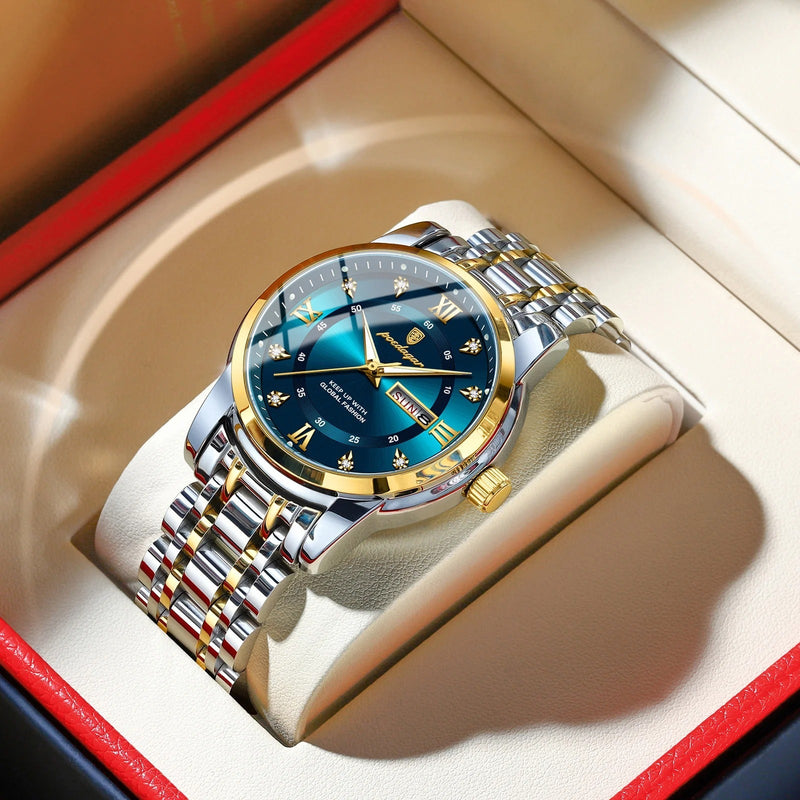HÖLZ Sportliche Herren Quartz Uhr | Poedagar