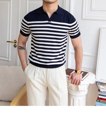 Gestreiftes Poloshirt