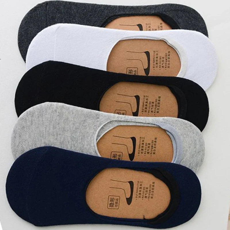 5 Paar unsichtbare Socken – 100% Baumwolle