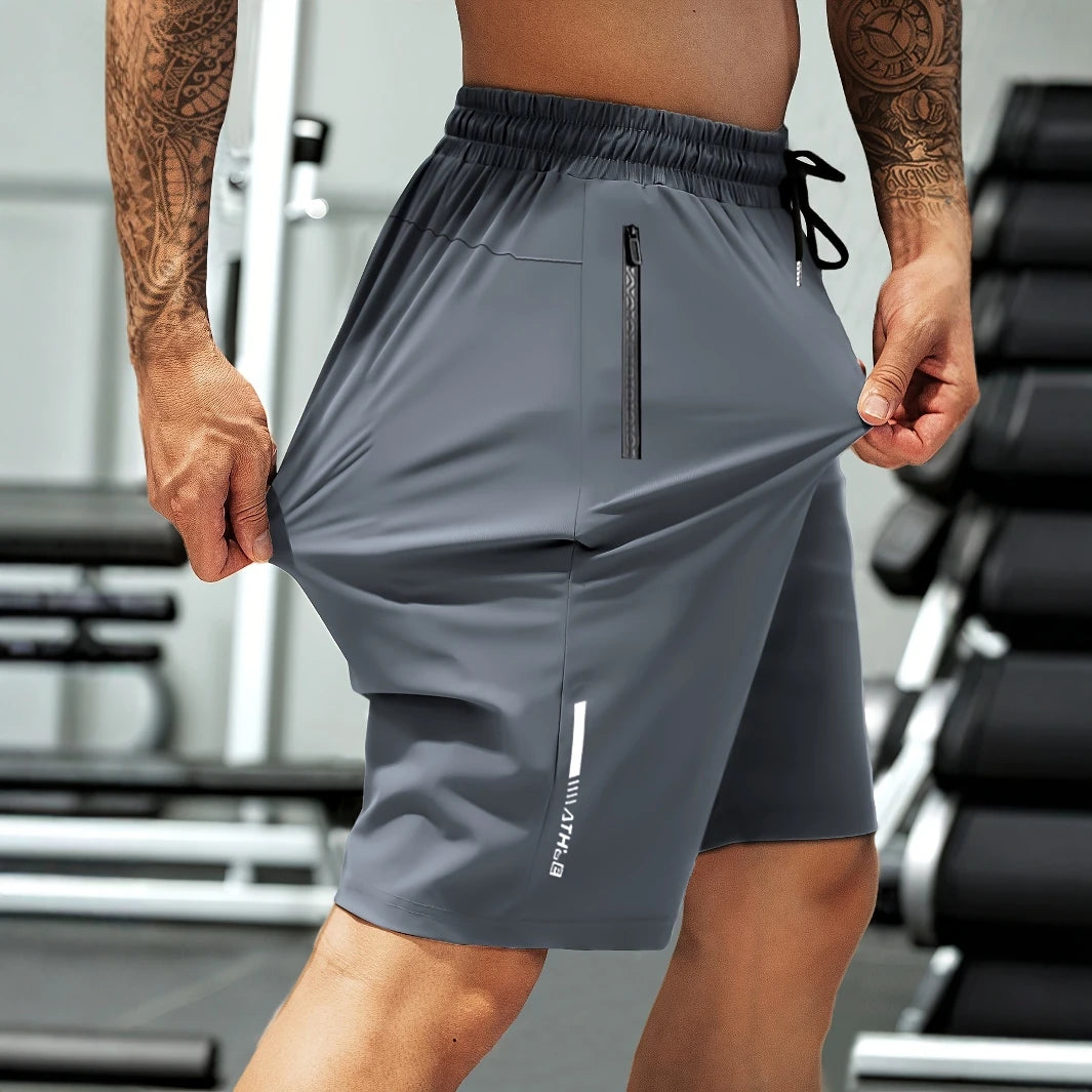 Sportshorts mit Reißverschluss