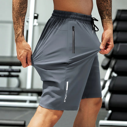 Sportshorts mit Reißverschluss