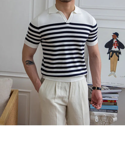 Gestreiftes Poloshirt