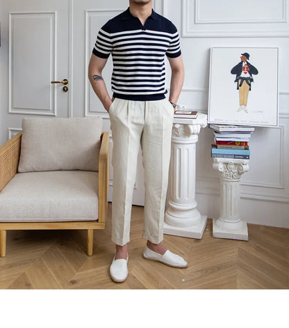 Gestreiftes Poloshirt