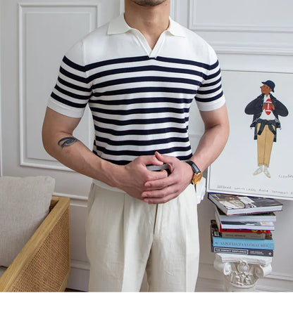 Gestreiftes Poloshirt