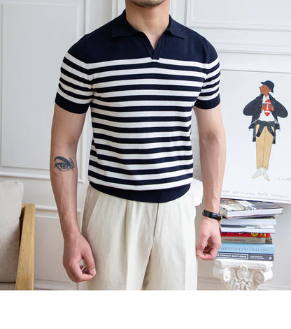 Gestreiftes Poloshirt