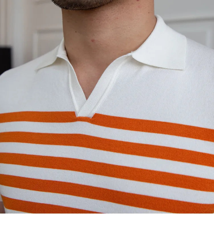 Gestreiftes Poloshirt