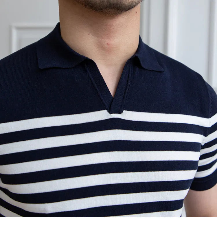 Gestreiftes Poloshirt