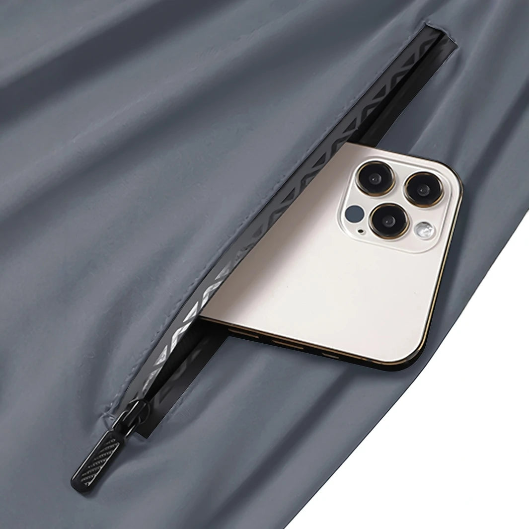 Sportshorts mit Reißverschluss