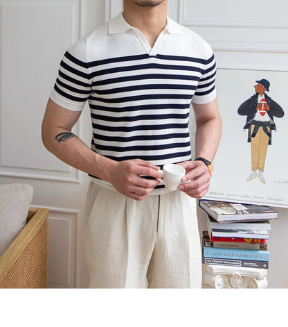 Gestreiftes Poloshirt