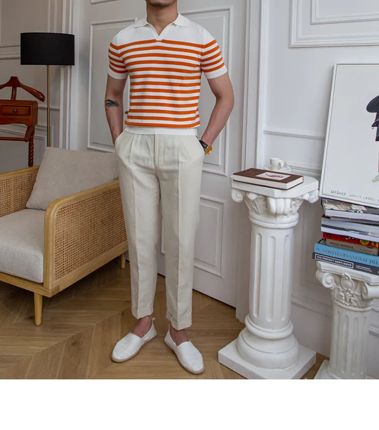 Gestreiftes Poloshirt