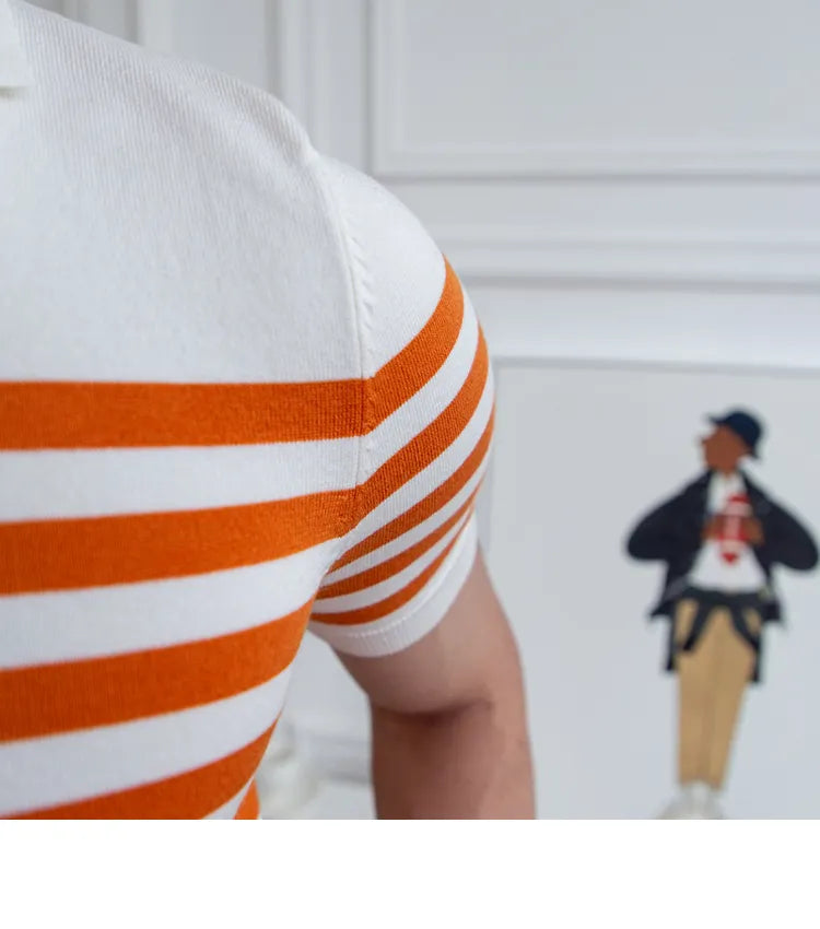 Gestreiftes Poloshirt